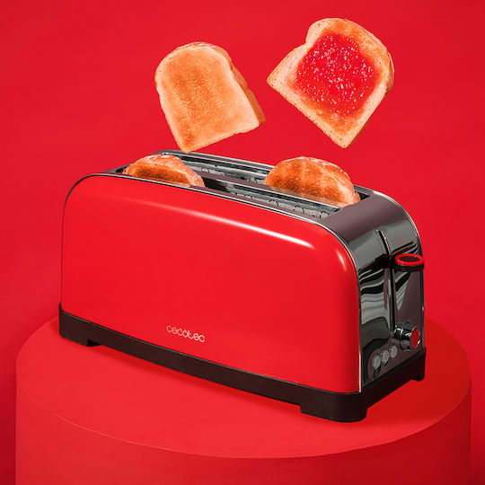 Cecotec Toastin Time 1500 Тостер Двуместна 1500W Червена