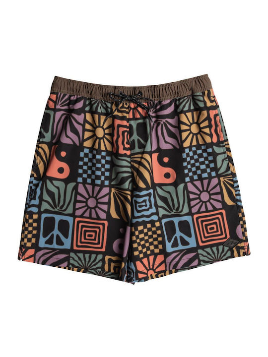Wasted Times Lb Men's Swimwear Shorts Multicolour with Patterns