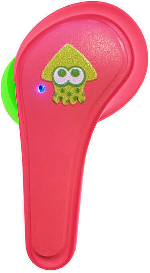 OTL Splatoon TWS In-ear Bluetooth Handsfree Ακουστικά με Θήκη Φόρτισης Κόκκινα