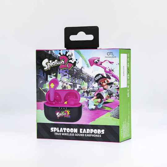 OTL Splatoon TWS In-ear Bluetooth Handsfree Ακουστικά με Θήκη Φόρτισης Κόκκινα