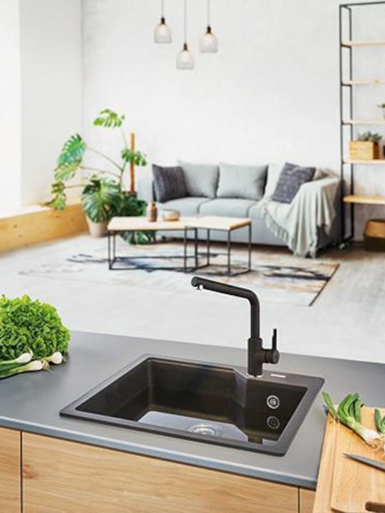 Franke Urban Kitchen Faucet Counter with Shower Onyx