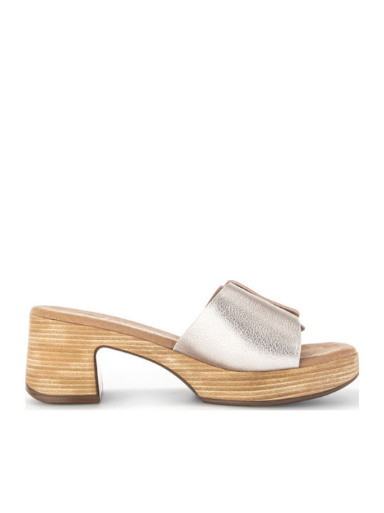 Leder Sandalen Anatomisch Gold