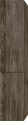 Sanitec 35 Wall Hung Cabinet Bathroom Column Cabinet L35xD37xH175cm Brown