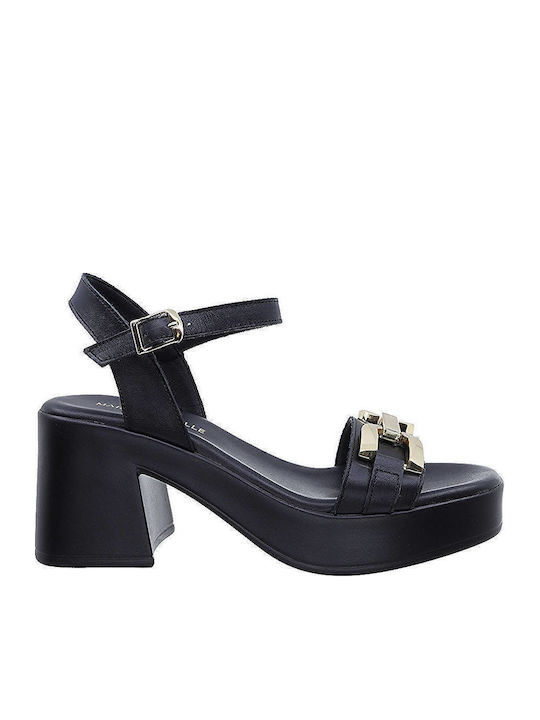 Leder Sandalen Schwarz