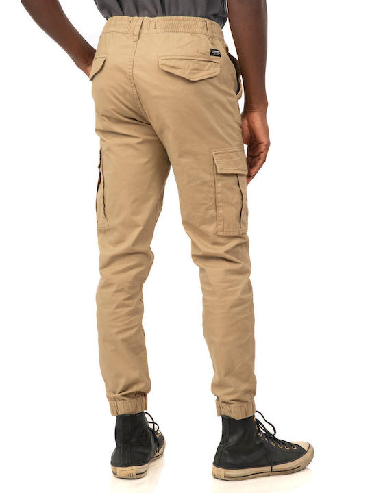 Rebase Herrenhose Cargo Elastisch Beige