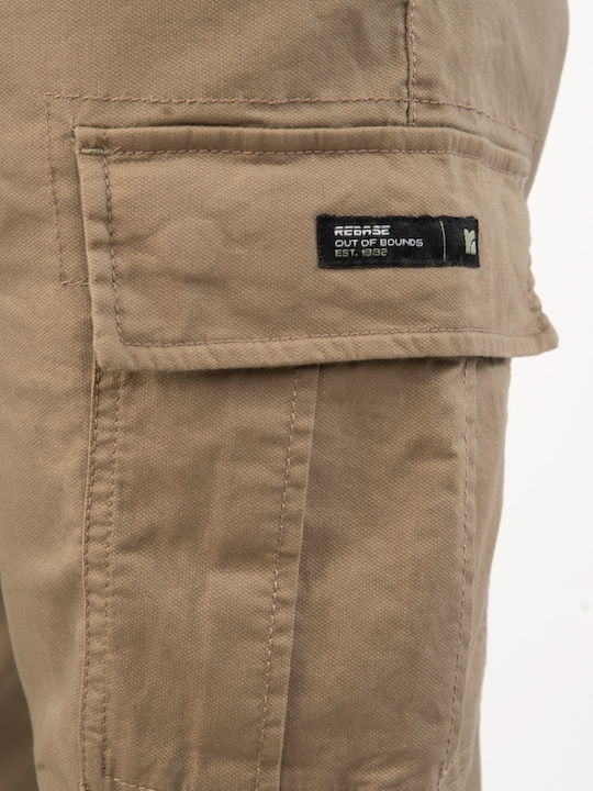 Ανδρικό Παντελόνι Cargo Ελαστικό Beige