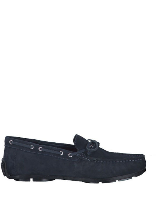 Marco Tozzi Men's Leather Moccasins Blue