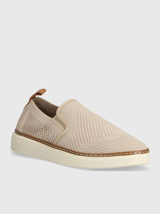 San Prep Ανδρικά Loafers σε Μπεζ Χρώμα