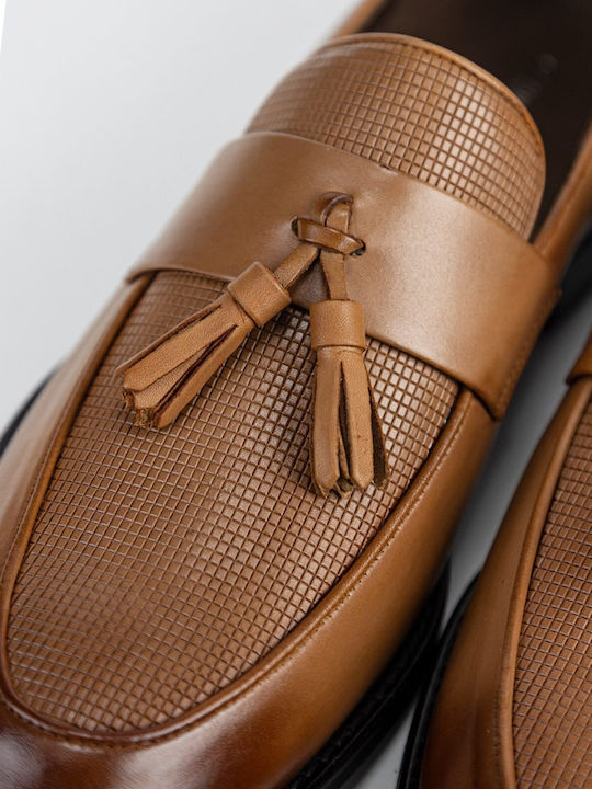 Men's Leather Moccasins Tabac Brown