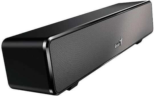 Genius 100 Black Ηχεία Υπολογιστή 2.1 με Ισχύ 6W Μαύρα