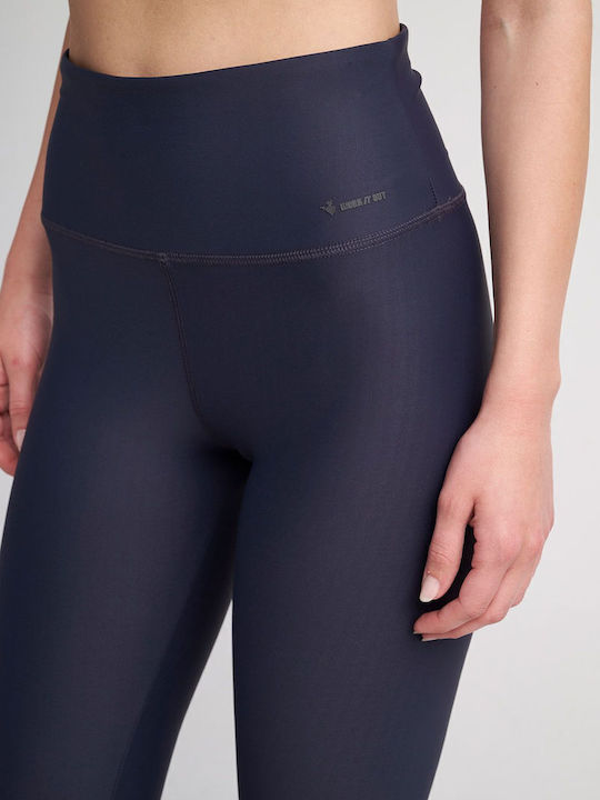 Formare Colanti de femei Cropped Colanti Talie inalta Black