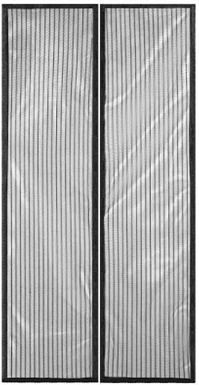 Grasher Mosquito Net Door with Magnetic Clasp Black 220x100cm