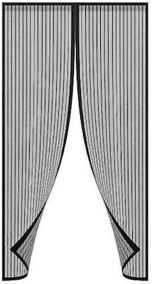 Screen Door Magnetic Black 220x100cm 100971