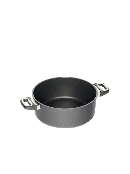 AMT Gastroguss Tiefer Topf aus Gussaluminium 3Es / 24cm
