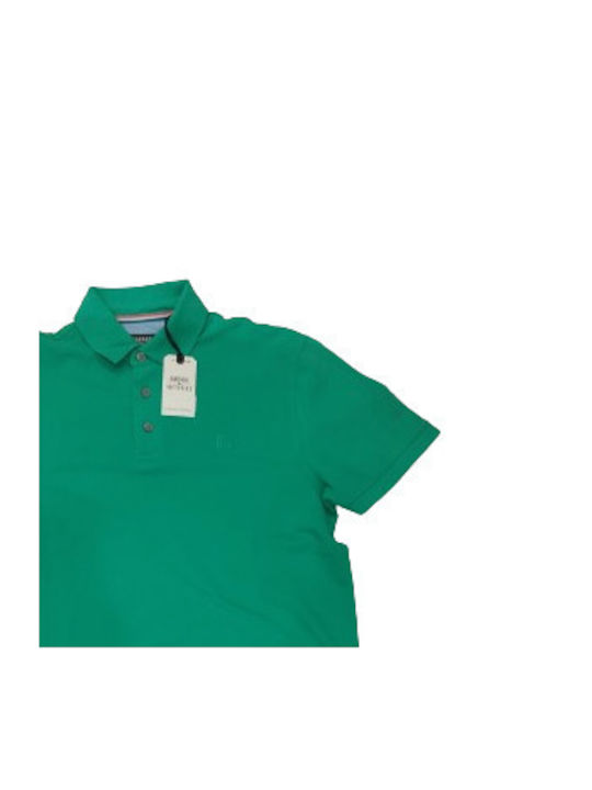 Garage Fifty5 Men's Short Sleeve Blouse Polo Aqua Green