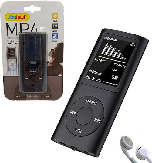Andowl QPOD5 MP4 Player with 1.8" Screen Blue