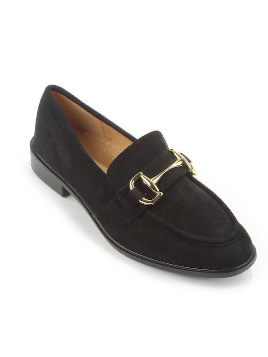 Fshoes Moccasini pentru femei în culoarea Negru