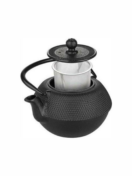 Elixir Ceainic Cu Filtru Din Fontă Negru 400ml