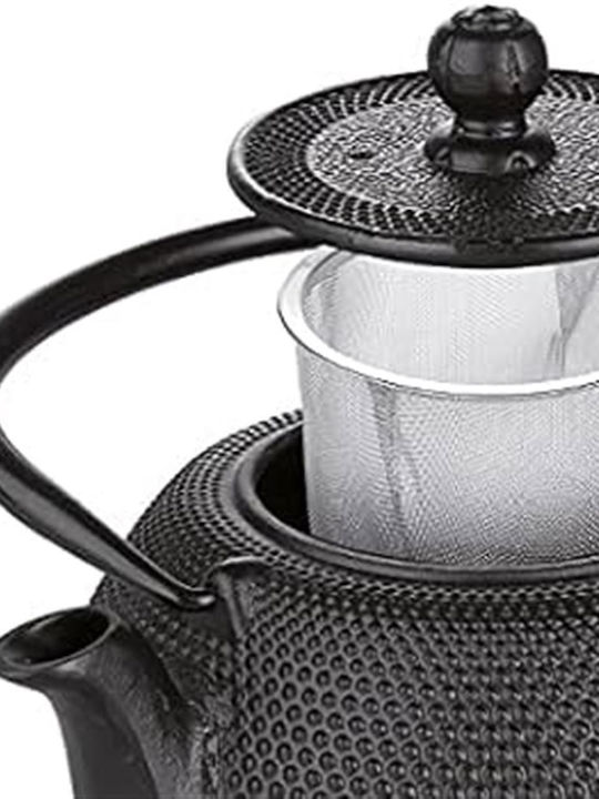 Elixir Ceainic Cu Filtru Din Fontă Negru 400ml