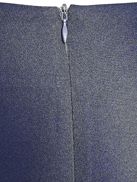 Φούστα Pencil Στενή Γραμμή Navy Blue