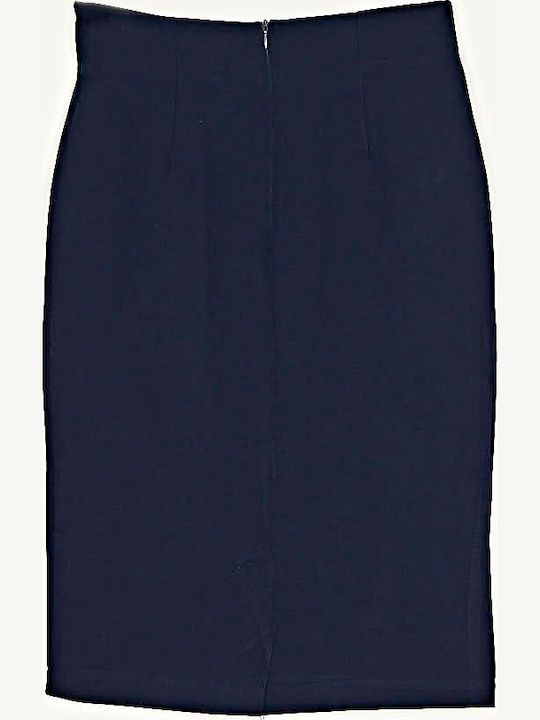 Φούστα Pencil Στενή Γραμμή Navy Blue