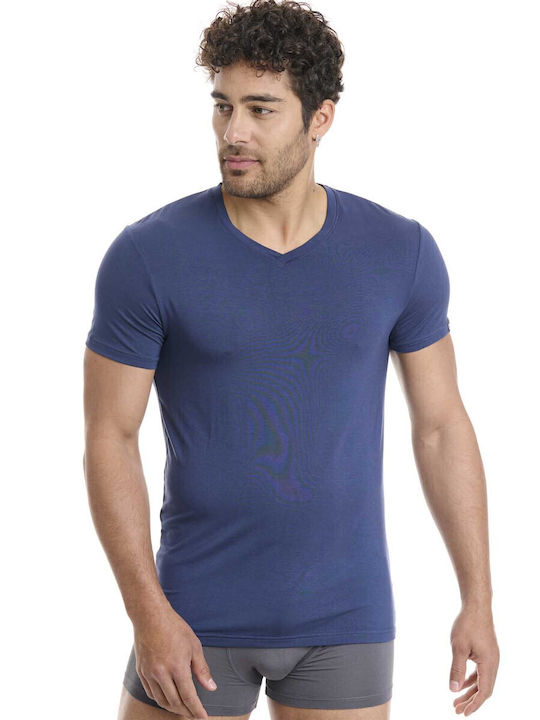 Men's Undershirt in Navy Blue Color
