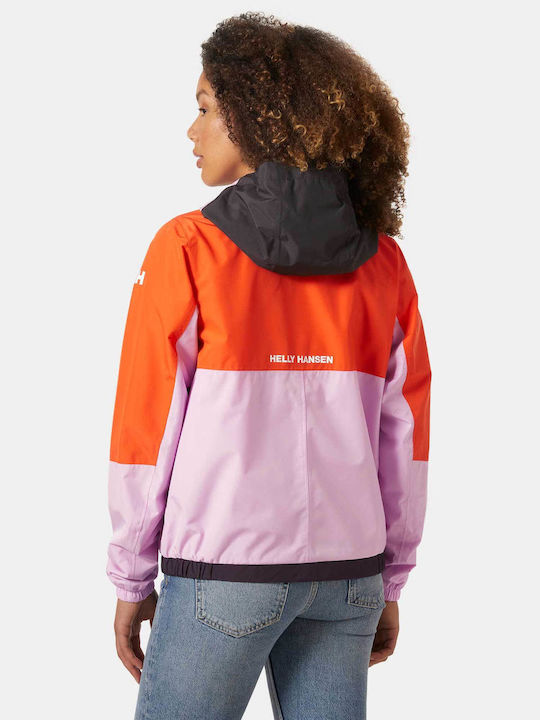 Helly Hansen Κοντό Γυναικείο Μπουφάν για Χειμώνα Pink