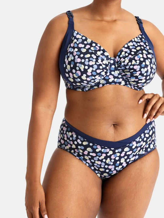 Women's Bikini Top Dorina Mesola Print Non-Padded Regular Fit Lycra Cup E