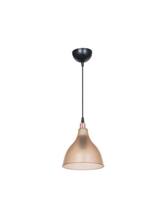 Pakketo Orazio Κρεμαστό Φωτιστικό Καφέ με Ντουί E27 18.5x18.5x22εκ.