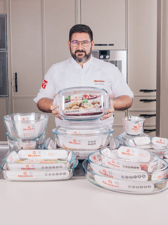 Quttin Γάστρα Στρογγυλή Γυάλινη με Γυάλινο Καπάκι 0.5lt