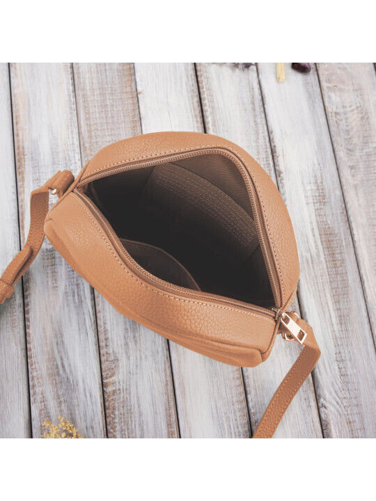 Leder Damentasche Schultertasche Orange