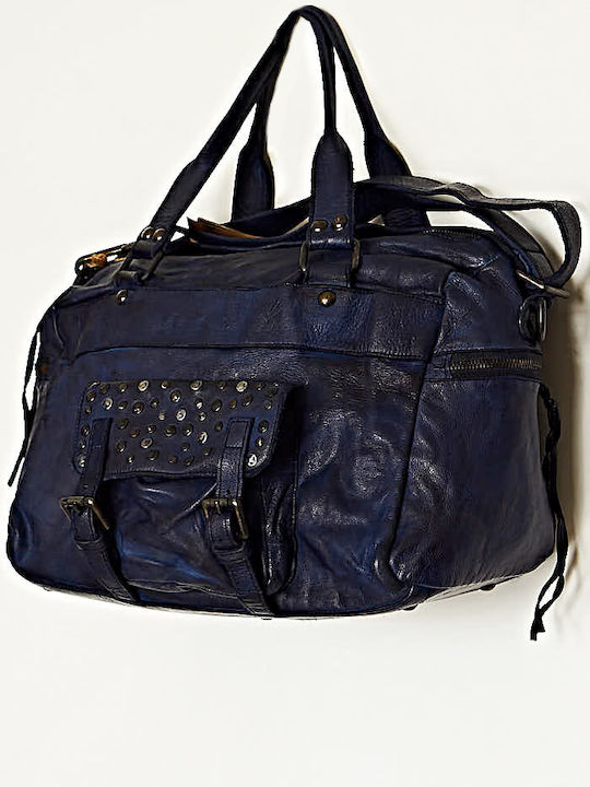 Cuca Leather Women's Bag Shoulder Blue