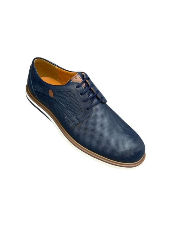 Boxer Men's Leather Casual Shoes Blue