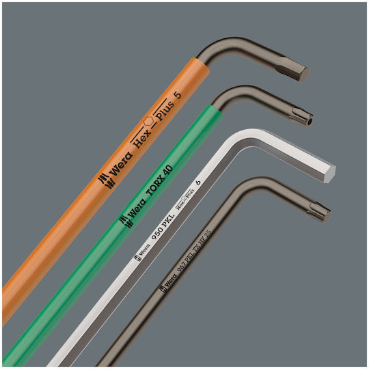 Wera Κλειδί Allen σε Σχήμα Ταφ με Μύτη Μεγέθους 4mm
