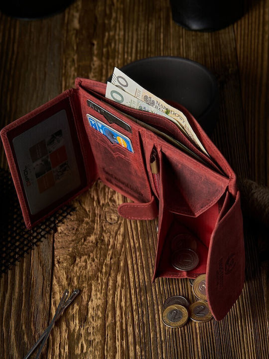 Small Women's Wallet Classic with RFID Red