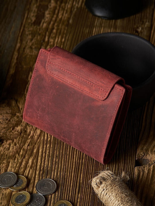 Small Women's Wallet Classic with RFID Red