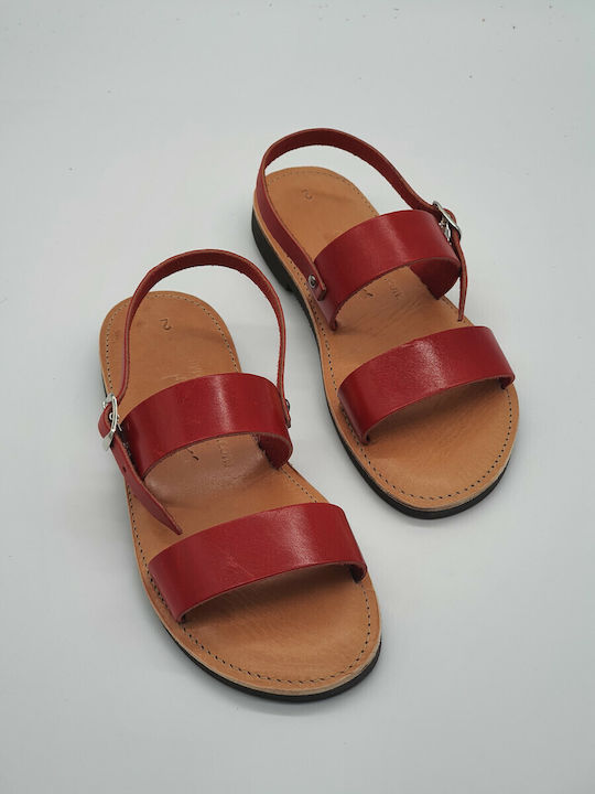 Kypraiosleather Handmade Leather Women's Sandals Fuchsia