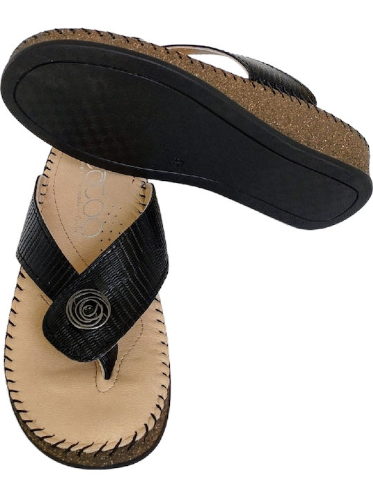 Leather Women's Flat Sandals Flatforms in Beige Color