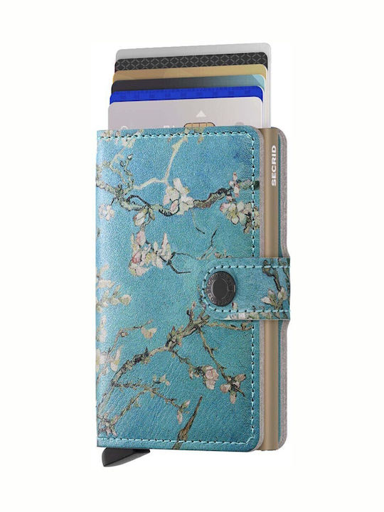 X Van Gogh Museum Miniwallet Δερμάτινο Ανδρικό Πορτοφόλι Καρτών Almond Blossom