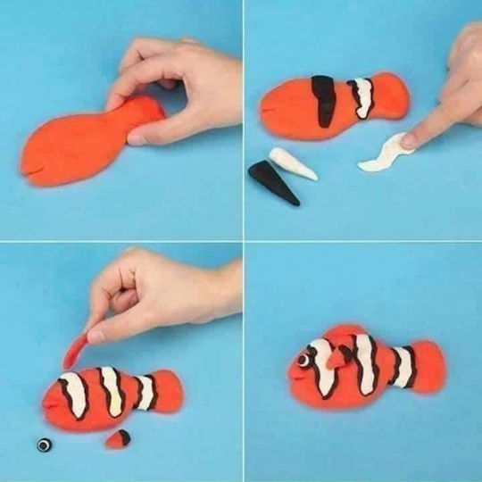 Set de cutii de plastilină 3 culori 3pcs 1pxd113