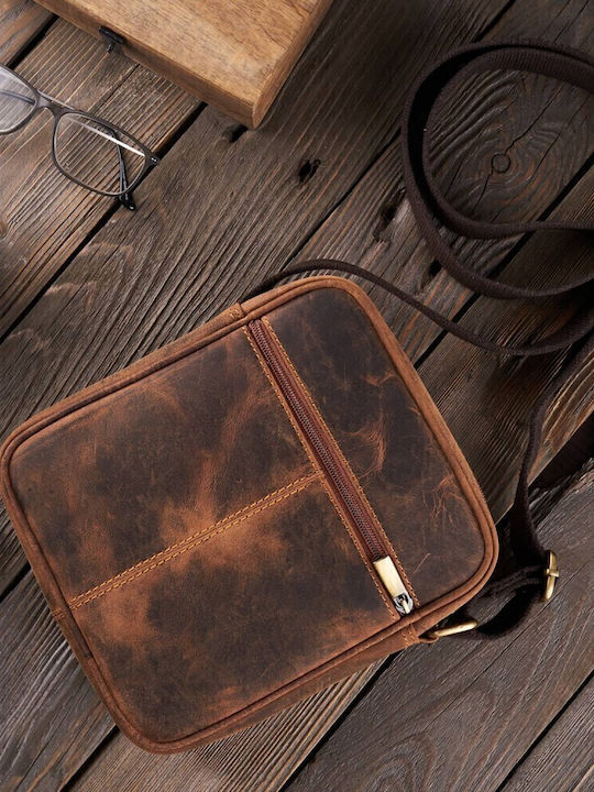 Piele Geantă pentru bărbați De umăr / tip crossbody Bej