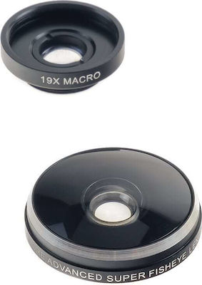 Phone Camera Lens Set Macro / Fisheye 19x