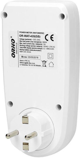 Orno Contor de Consum de Curent pentru Putere Maximă de până la 3.68kW