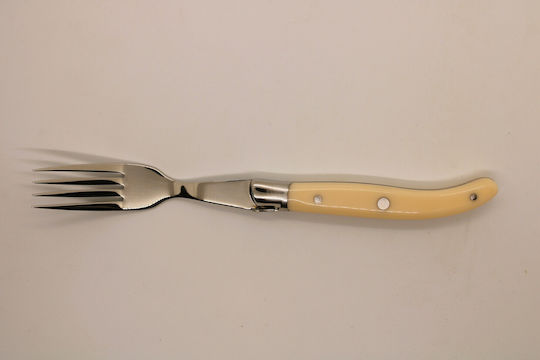 Laguiole Gabel-Set Tabelle Edelstahl Silber 6Stück