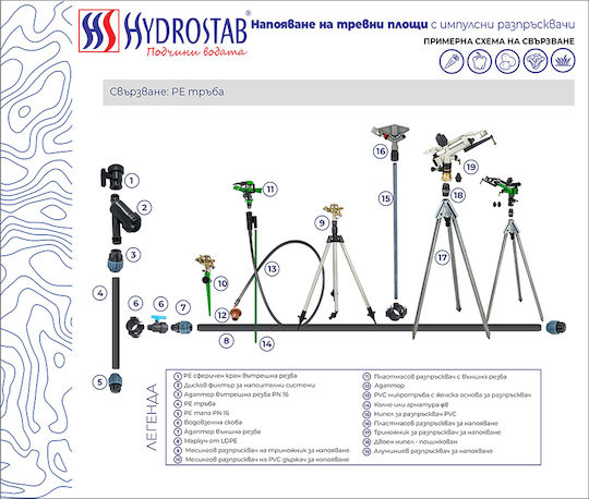 Hydrostab Дюза с воден дебит 2000lt/h 1бр HS7012534