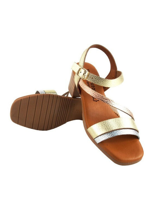 Pegabo Leather Women's Sandals Multicolour