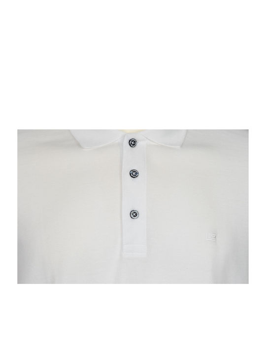 Guy Laroche Weißes Kurzarm-Poloshirt Regular Fit Glds19001_16 Weiß