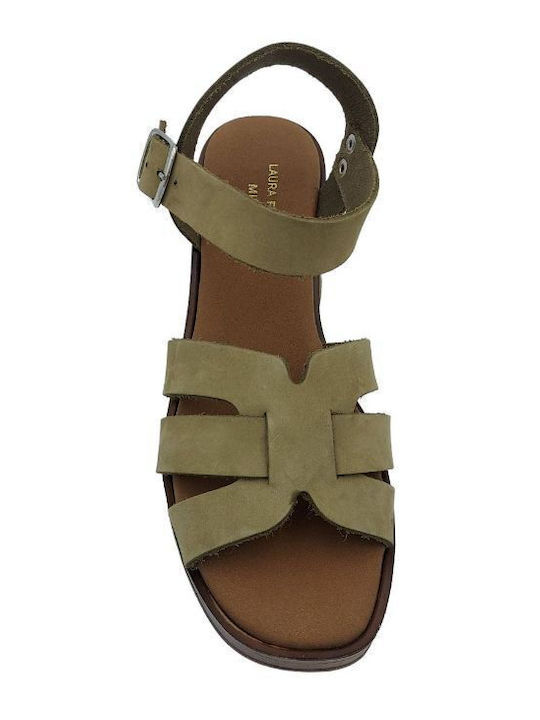 Leather Sandals Green