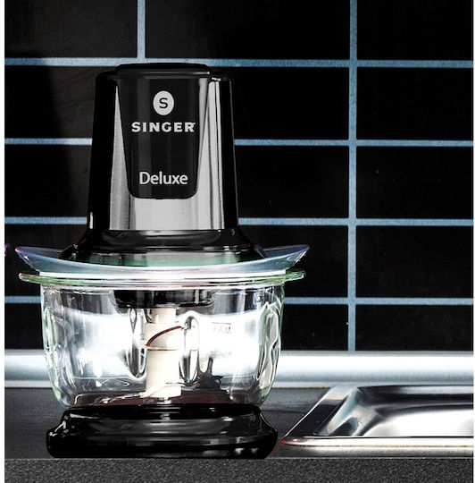 Singer Deluxe Mini Chopper Multi 500W With 1lt Capacity Black