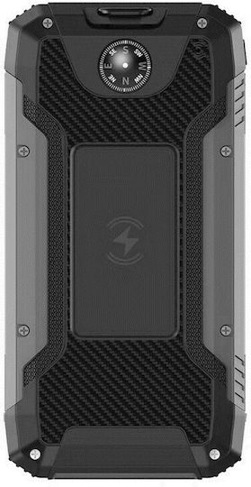 PowerNeed Ηλιακό Power Bank 20000mAh Μαύρο